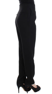 Thumbnail for Elegant High-Waist Black Pants