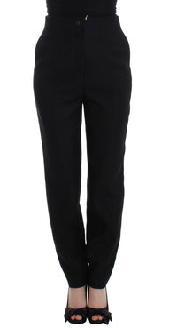Thumbnail for Elegant High-Waist Black Pants