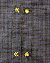 Thumbnail for Blue checkered cotton shirt