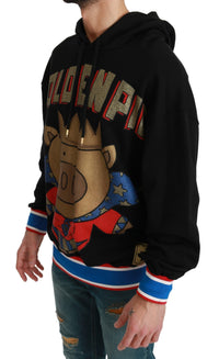 Thumbnail for Black Sweater Pig of the Year Hooded
