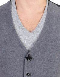 Thumbnail for Gray cotton blend casual vest