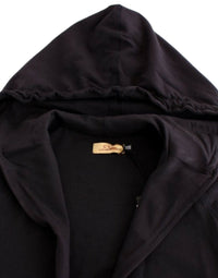 Thumbnail for Blue hooded cotton sweater