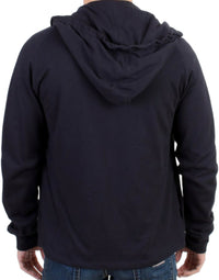 Thumbnail for Blue hooded cotton sweater