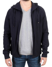 Thumbnail for Blue hooded cotton sweater