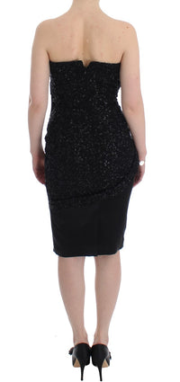 Thumbnail for Elegant Strapless Black Dress