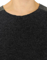 Thumbnail for Gray wool crewneck sweater