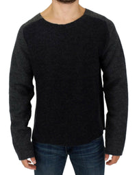 Thumbnail for Gray wool crewneck sweater