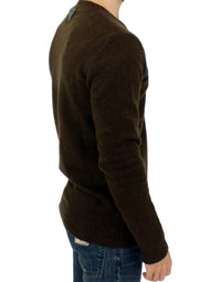 Thumbnail for Brown striped crewneck sweater
