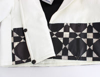 Thumbnail for Exclusive Black & White Leather Jacket