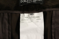 Thumbnail for Brown Corduroys Straight Logo Casual Pants