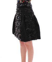 Thumbnail for Black Crystal Embellished Masterpiece Skirt