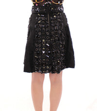 Thumbnail for Black Crystal Embellished Masterpiece Skirt