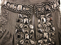 Thumbnail for Black Crystal Embellished Masterpiece Skirt