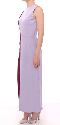 Thumbnail for Elegant Long Silk Gown in Lavender