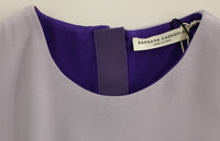Thumbnail for Elegant Long Silk Gown in Lavender