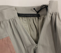 Thumbnail for Sleek Pleated Mini Skirt in Pink and Gray