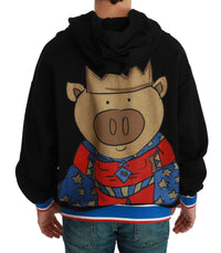 Thumbnail for Black Sweater Pig of the Year Hooded