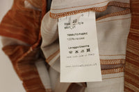 Thumbnail for Brown Orange Below Knee Full Skirt