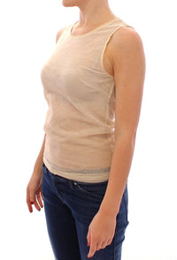 Thumbnail for Elegant Beige Tank Top Blouse