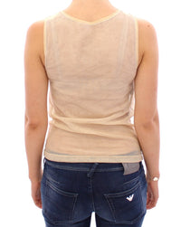 Thumbnail for Elegant Beige Tank Top Blouse