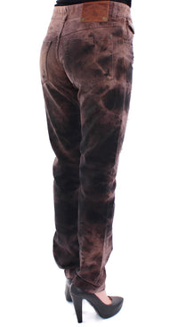 Thumbnail for Elegant Brown Cotton Trousers