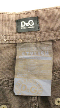 Thumbnail for Elegant Brown Cotton Trousers