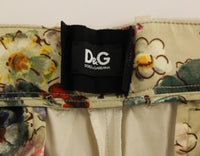 Thumbnail for Elegant Beige Regular Fit Cotton Pants
