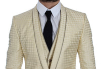 Thumbnail for Sophisticated Beige Polka Dotted Blazer & Vest