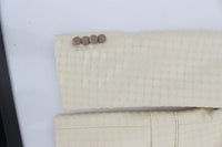 Thumbnail for Sophisticated Beige Polka Dotted Blazer & Vest