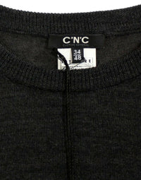 Thumbnail for Gray crewneck pullover sweater