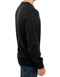 Thumbnail for Gray crewneck pullover sweater