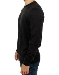Thumbnail for Gray crewneck pullover sweater