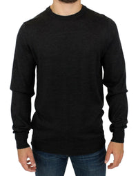 Thumbnail for Gray crewneck pullover sweater