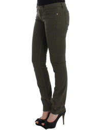 Thumbnail for Green slim leg jeans