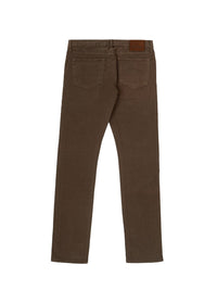 Thumbnail for Mud Brown Straight Fit Luxury Jeans