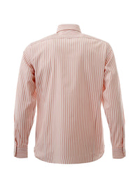 Thumbnail for Elegant Striped Pink Cotton Shirt for Men