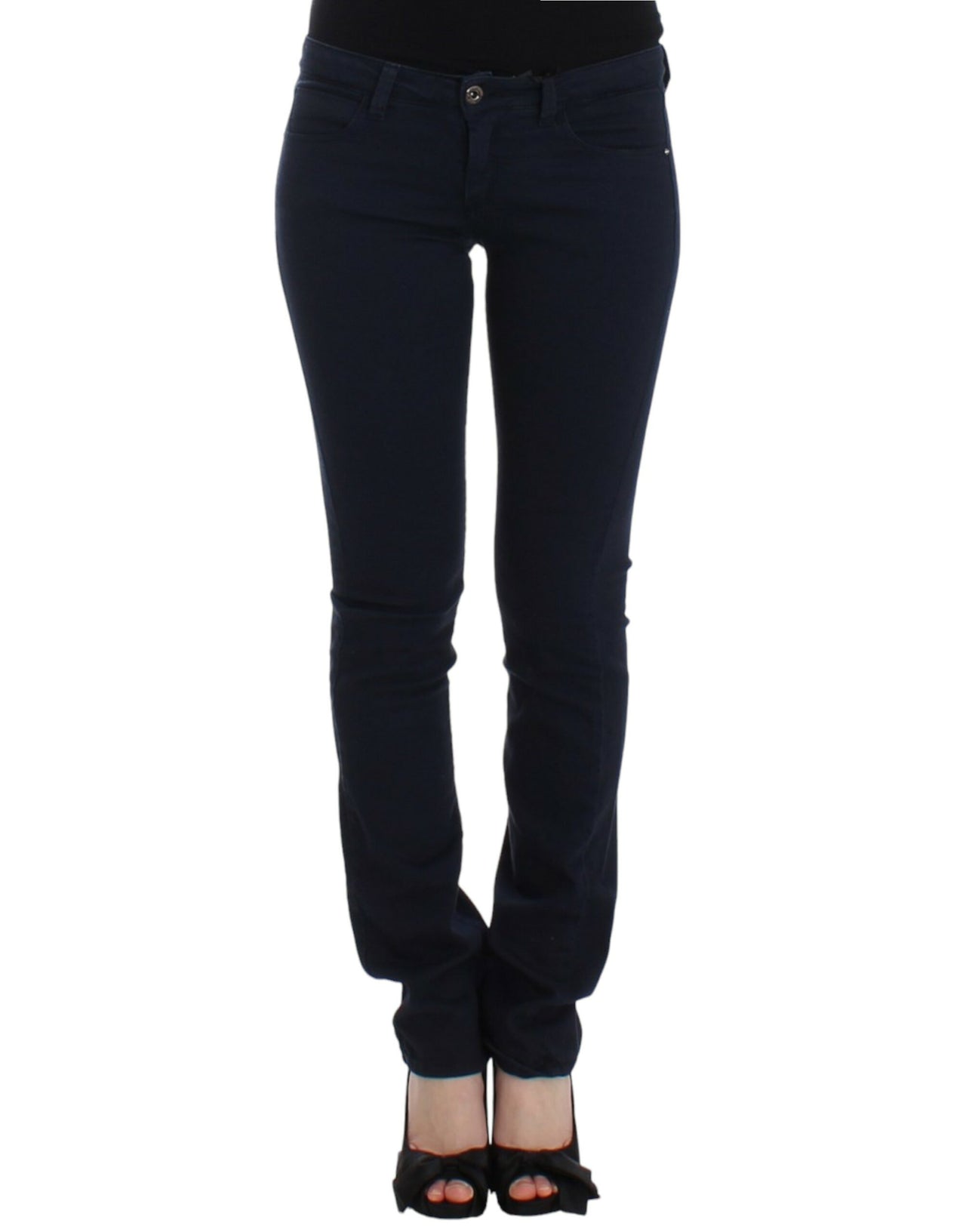 Blue straight leg jeans