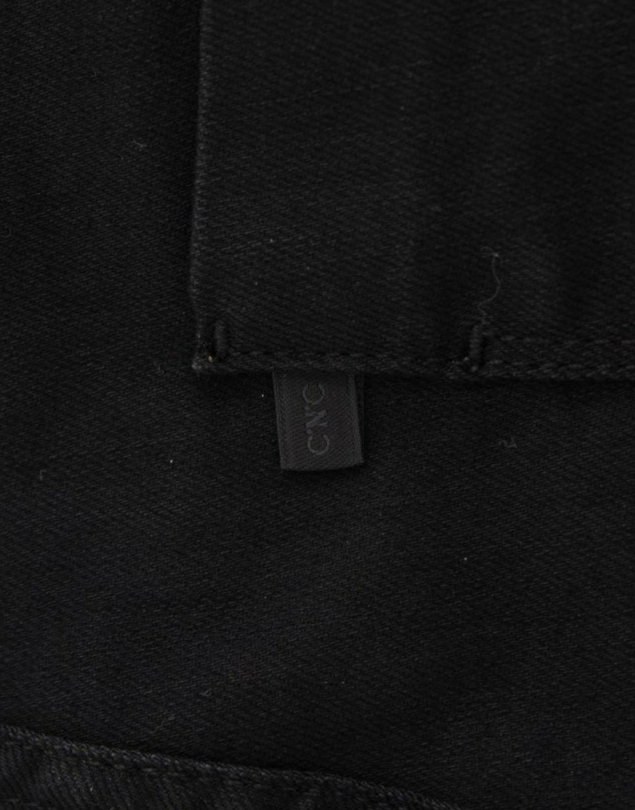 Black straight leg jeans