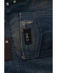 Thumbnail for Blue straight leg jeans