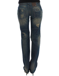 Thumbnail for Blue straight leg jeans