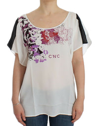 Thumbnail for White motive print blouse