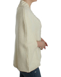 Thumbnail for White knitted cardigan