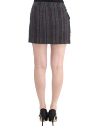Thumbnail for Gray wool mini skirt