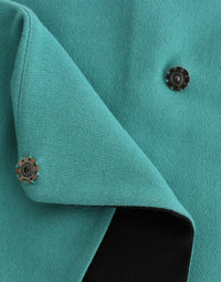 Thumbnail for Blue wrap mini skirt