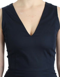 Thumbnail for Blue pencil cotton dress