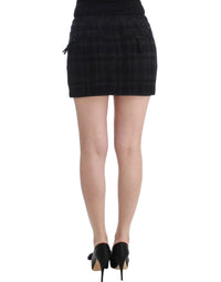 Thumbnail for Gray checkered mini skirt