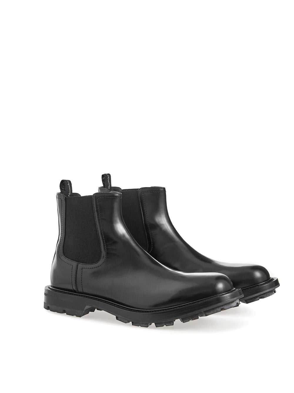 Elegant Leather Chelsea Boots in Black