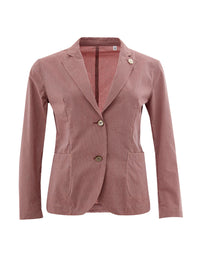 Thumbnail for Elegant Pink Cotton Jacket