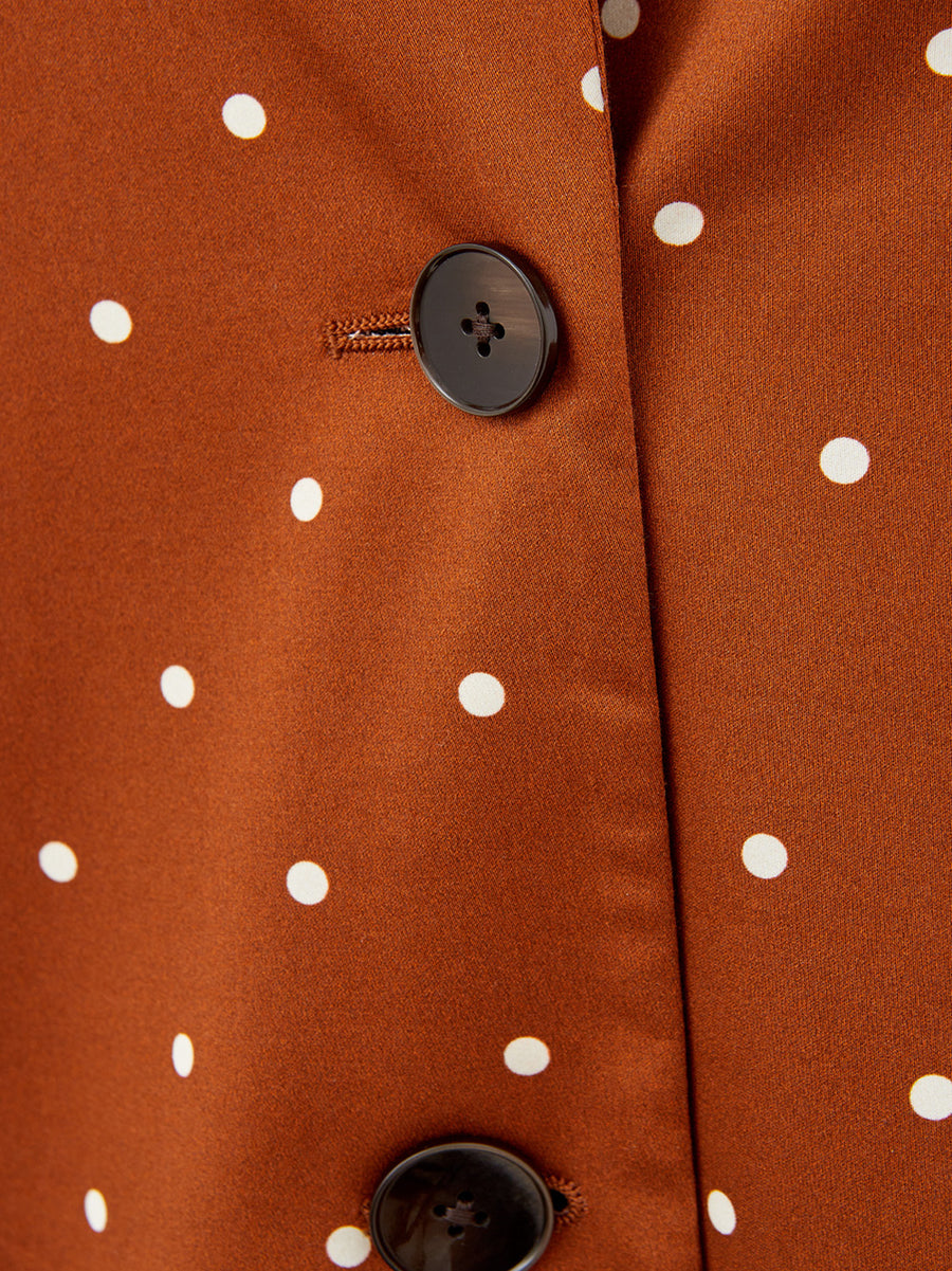 Elegant Purple Cotton Light Coat