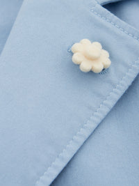 Thumbnail for Light Blue Two Bottons Cotton Jacket